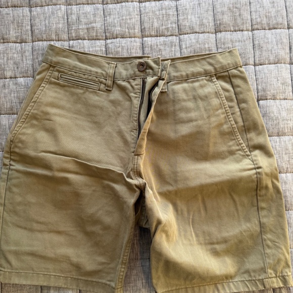 Taylor Stitch Men's 32 The Foundation Chino Shorts - Navy + Olive - LOT OF 2 - Picture 6 of 6